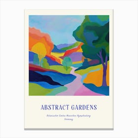 Colourful Gardens Botanischer Garten Muenchen Nymphenburg Germany 1 Blue Poster Canvas Print