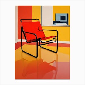 Wassily Chair Marcel Breuer Living Room Art Print (3) Canvas Print