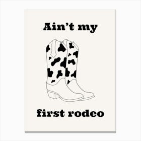 First Rodeo B&W Canvas Print