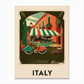 Italy 6 Vintage Travel Poster Canvas Print