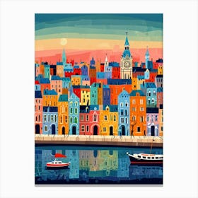 Ireland City Skyline Canvas Print