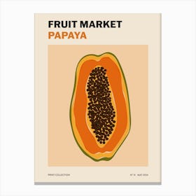 Fruit Market No. 14 Papaya Canvas Print