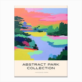 Abstract Park Collection Poster Hangang Park Seoul 3 Canvas Print
