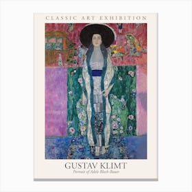 Portrait Of Adele Bloch Bauer, Gustav Klimt Poster Canvas Print