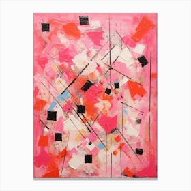 Pink Abstract Fusion Canvas Print