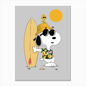 Hawaiian Snoopy Canvas Print