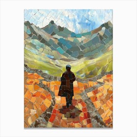 Man On A Path 1 Canvas Print