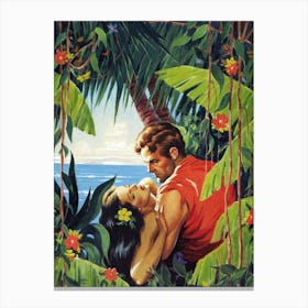 Romance Affair in the Tropic Heaven Canvas Print