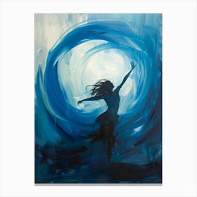 Dancer In The Ocean Canvas Print