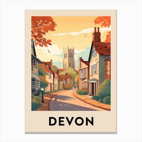Vintage Travel Poster Devon 6 Canvas Print