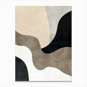 Waves Of Serenity Minimalist Style Canvas Print