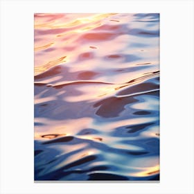 Sunset On The Water Canvas Print