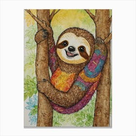 Sloth 45 Canvas Print