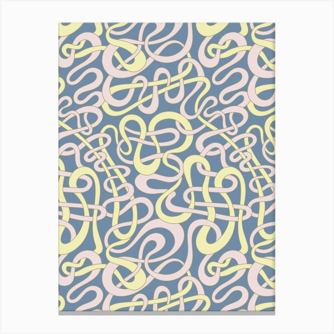Abstract Art Print in Butter Yellow Abstract Art Print in Butter Yellow