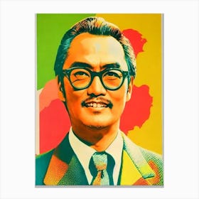 Ken Watanabe Colourful Pop Movies Art Movies Canvas Print