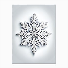 Frost, Snowflakes, Marker Art 1 Canvas Print