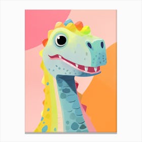 Colourful Dinosaur Edmontosaurus 2 Canvas Print