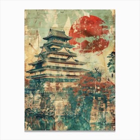 Nagoya Castle Mid Century Modern 1 Canvas Print
