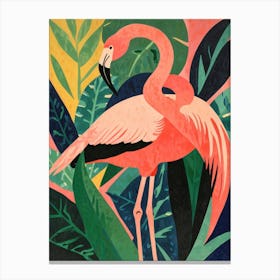 Pink Flamingo Canvas Print