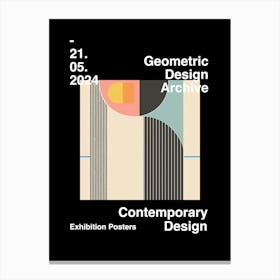 Geometric Design Archive Poster 16 Canvas Print