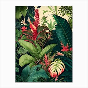 Tropical Paradise 6 Botanicals Canvas Print