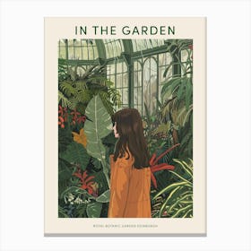 In The Garden Poster Royal Botanic Garden Edinburgh United Kingdom 2 Canvas Print