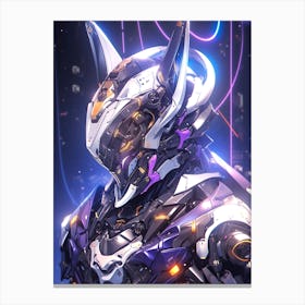 Futuristic Art Owl Canvas Print