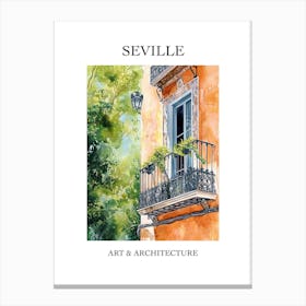 Seville Travel And Architecture Poster 3 Canvas Print