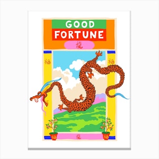 Good Fortune Dragon Canvas Print