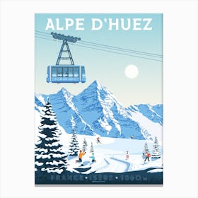 Alpe D'Huez Ski Resort France Canvas Print