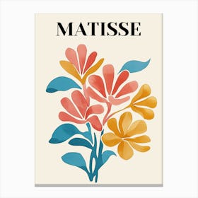 Matisse Watercolor Flowers 1 Canvas Print