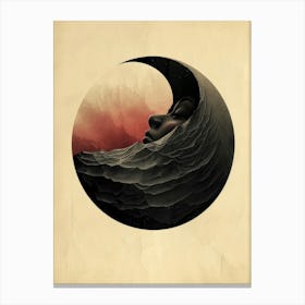 'The Moon' 3 Canvas Print