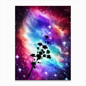 Flower In Space 18 Canvas Print