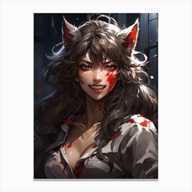Beautiful Werewolf Canvas Print