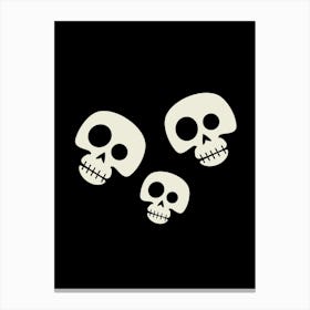 Three Skulls Canvas Print