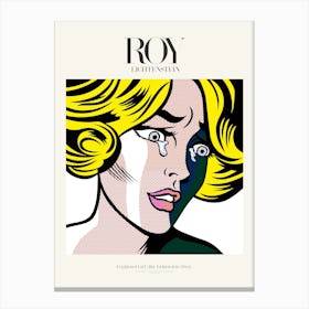 Frightened Girl Poster|Roy Lichtenstein 1964 Canvas Print