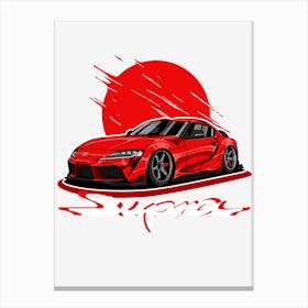 Toyota Supra Red Canvas Print