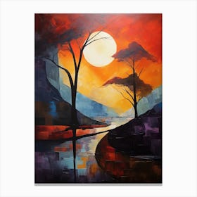 Abstract Minimalist Landscape 2 Canvas Print