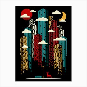 Modern Urban Retro Canvas Print