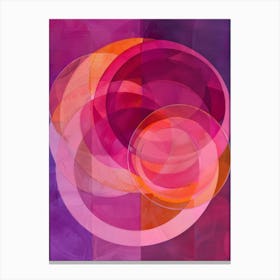 Abstract Circles 50 Canvas Print