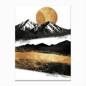 Gold And Black Canvas Print 49 Canvas Print