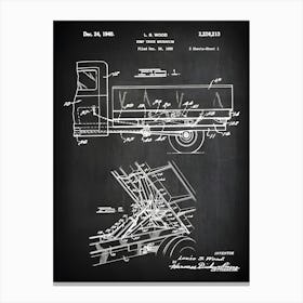 Construction Decor Truck Decor Truck Patent Truck Art, Truck Diagram, Truck Wall Art, Dump Truck Patent Dump Truck Blueprint Cc2131 Canvas Print