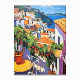 Positano Italy 3 Fauvist Painting Canvas Print