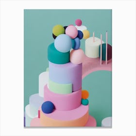 Abstract Cake  Canvas Print