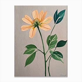 Peach Flower Canvas Print