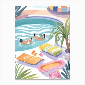 Pool Party Canvas Print