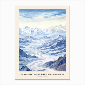 Denali National Park And Preserve United States Of America 2 Poster Canvas Print