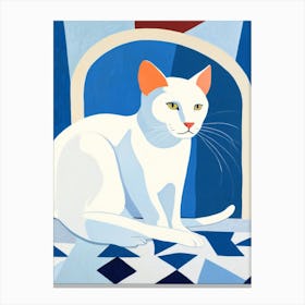 White Cat Canvas Print