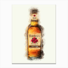 Four Roses Bourbon Whiskey Canvas Print