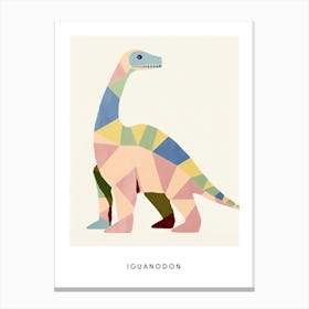 Nursery Dinosaur Art Iguanodon 2 Poster Canvas Print